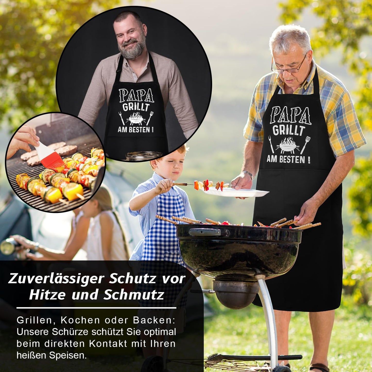 Lustige Kochschürze für Männer,Grillschürze Verstellbare Schürze