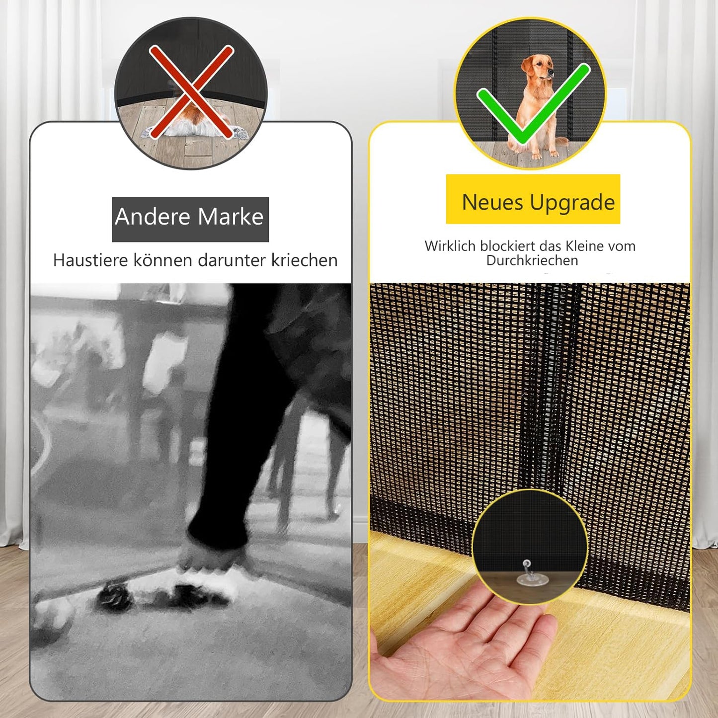 Retractable Stair Safety Gate for Babies, 0-150 cm Wide, Baby Barrier, Cat and Dog Barrier, One-Handed Operation, Suitable for Indoor & Outdoor Use (150 cm, Black)