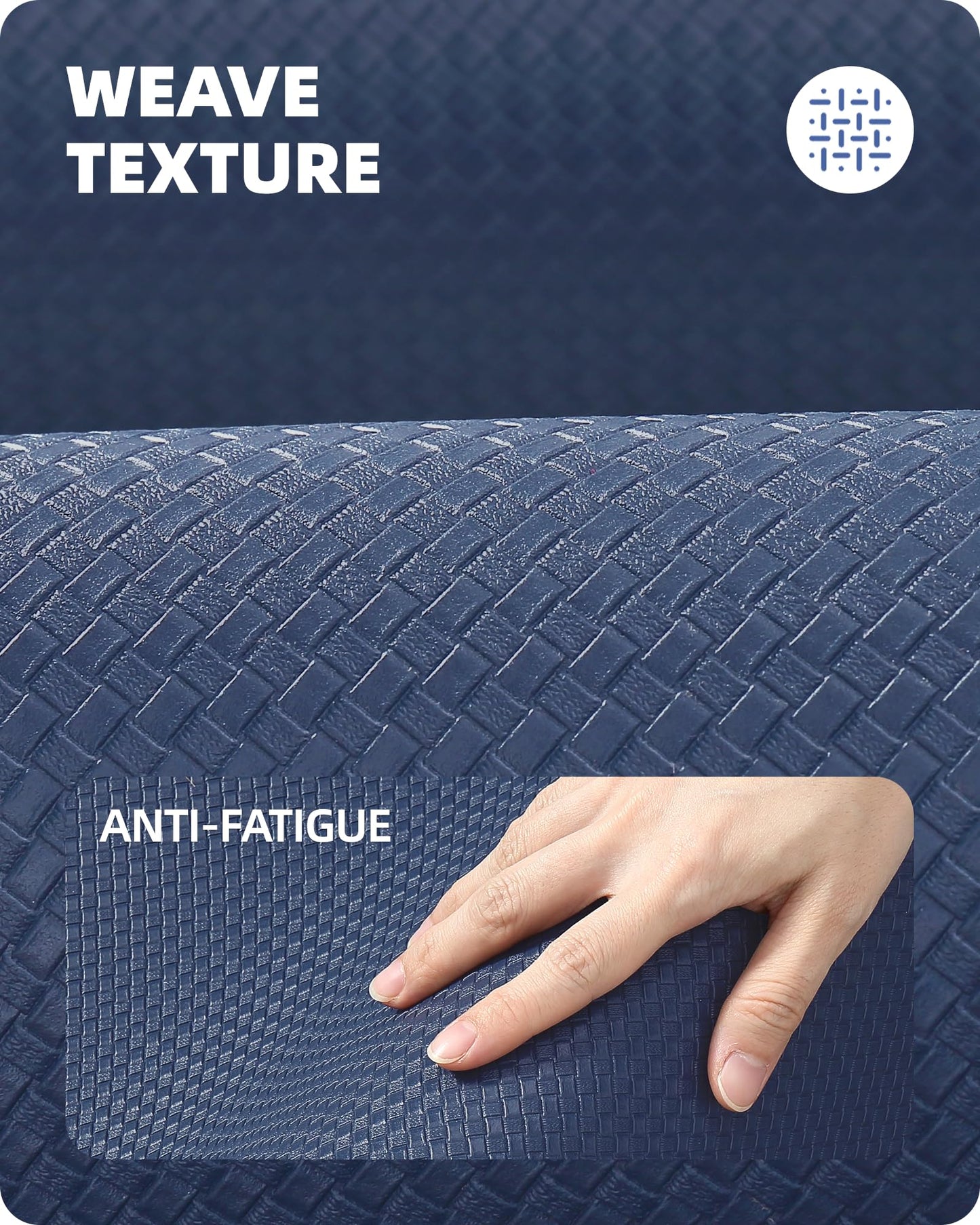 Color G Küchenläufer 2 Stück, küchenteppich waschbar rutschfest, Teppich küche mit Ölfest und Wasserdicht, Gummirücken Küchenmatte für Esszimmer, Küche, läufer Flur(44x150CM + 44x150CM, Schwarz)