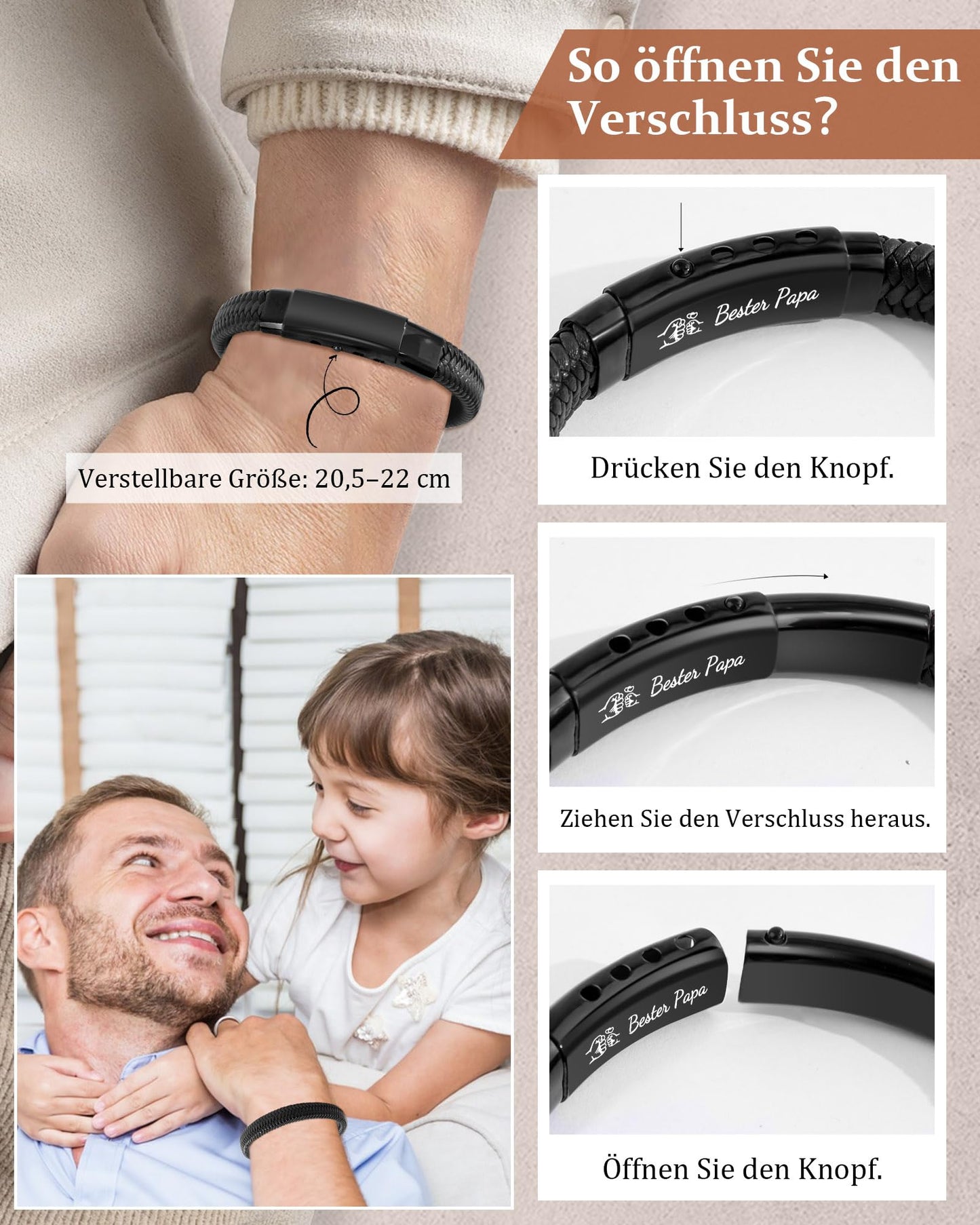 CheersLife Ich Liebe Dich Geschenke für Männer An Meinen Sohn Bruder Mann