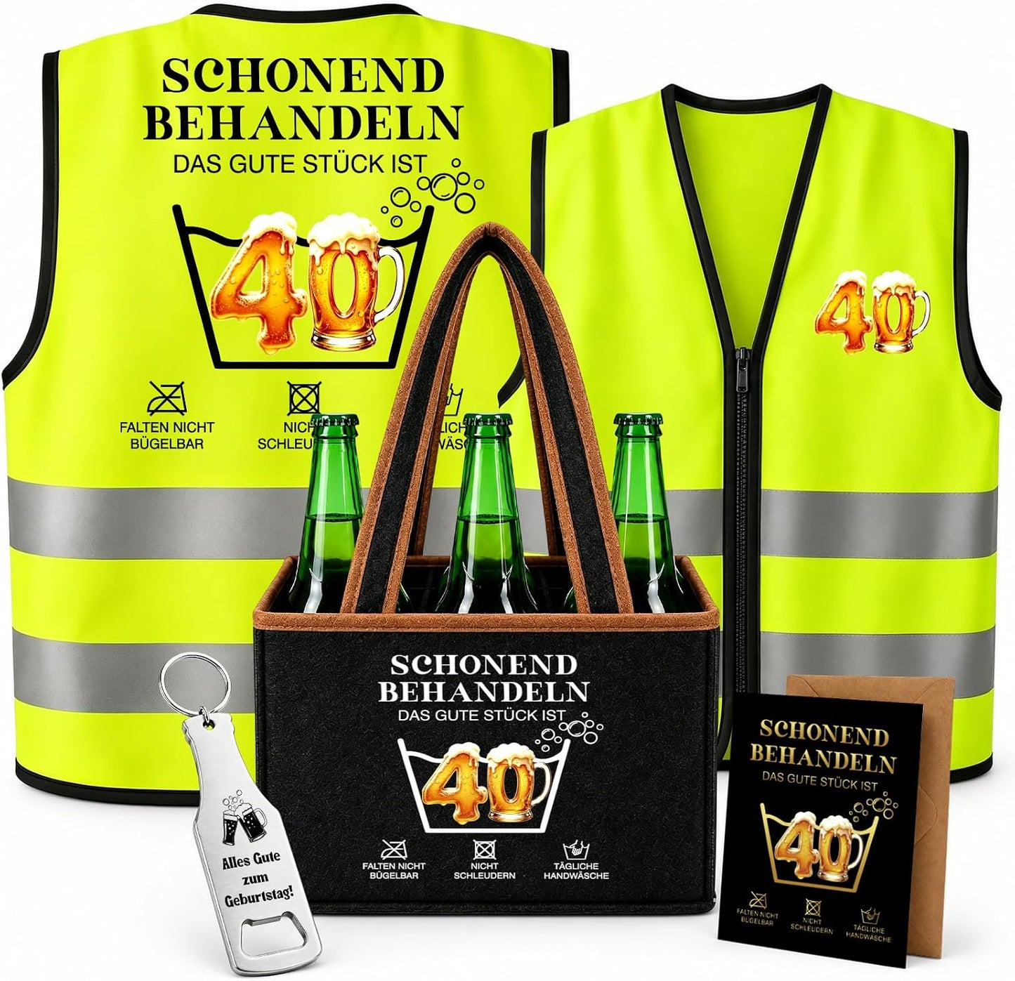 WenmthG Lustige Geschenke zum 30 40 50 60 Geburtstag Mann, Bier Geschenkset