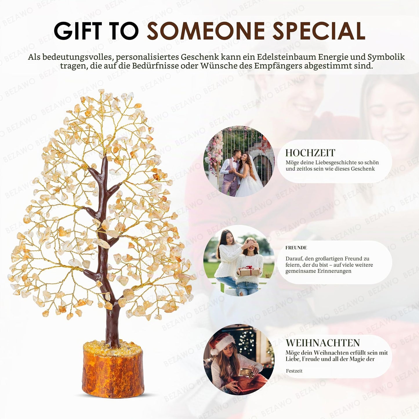 Crocon Der Originale Lebensbaum 7 Chakra Kristall Baum Geschenke für Frauen