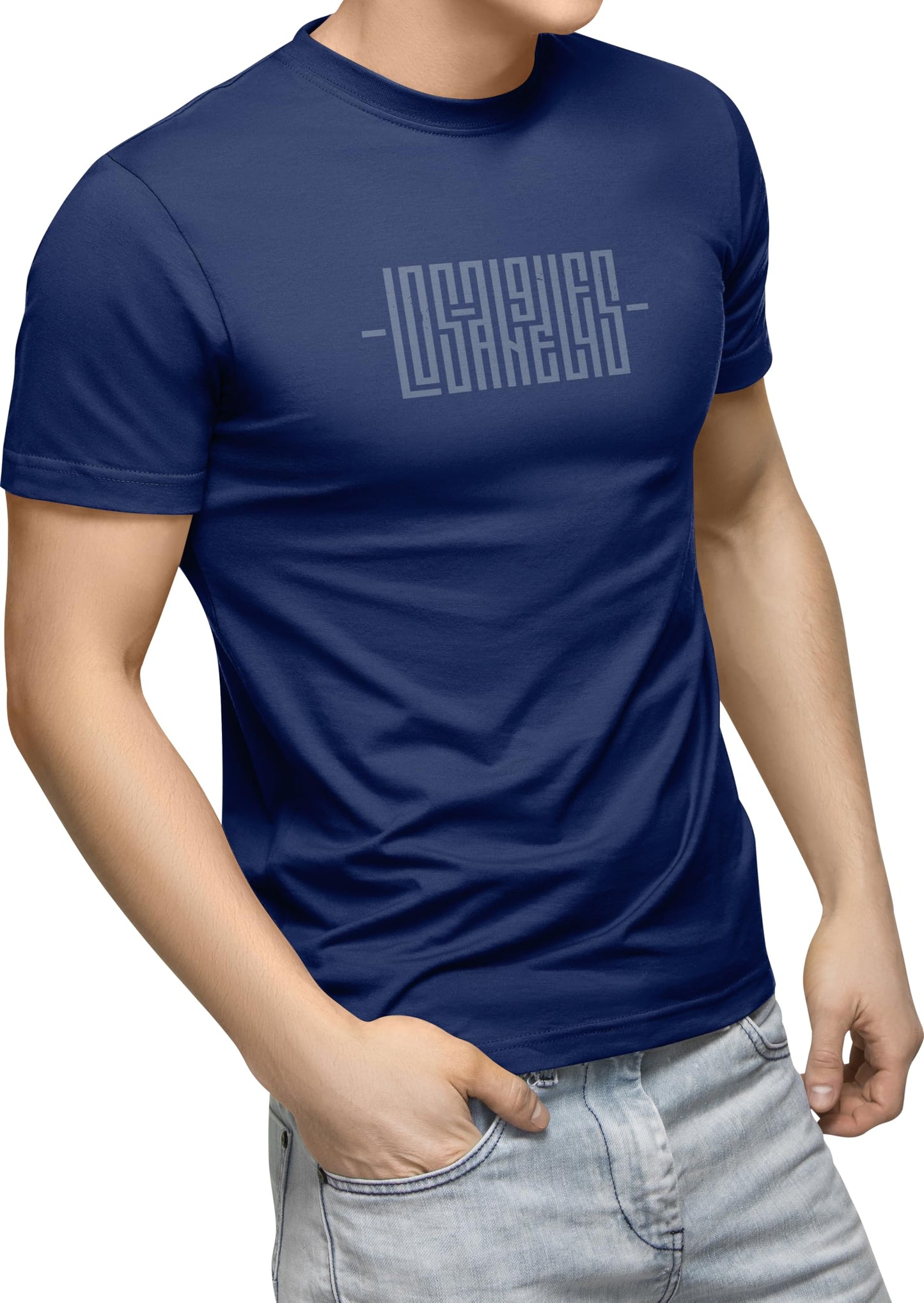 FULL TIME SPORTS Herren Baumwolle T-Shirt 4er Set Pack PRINT-001
