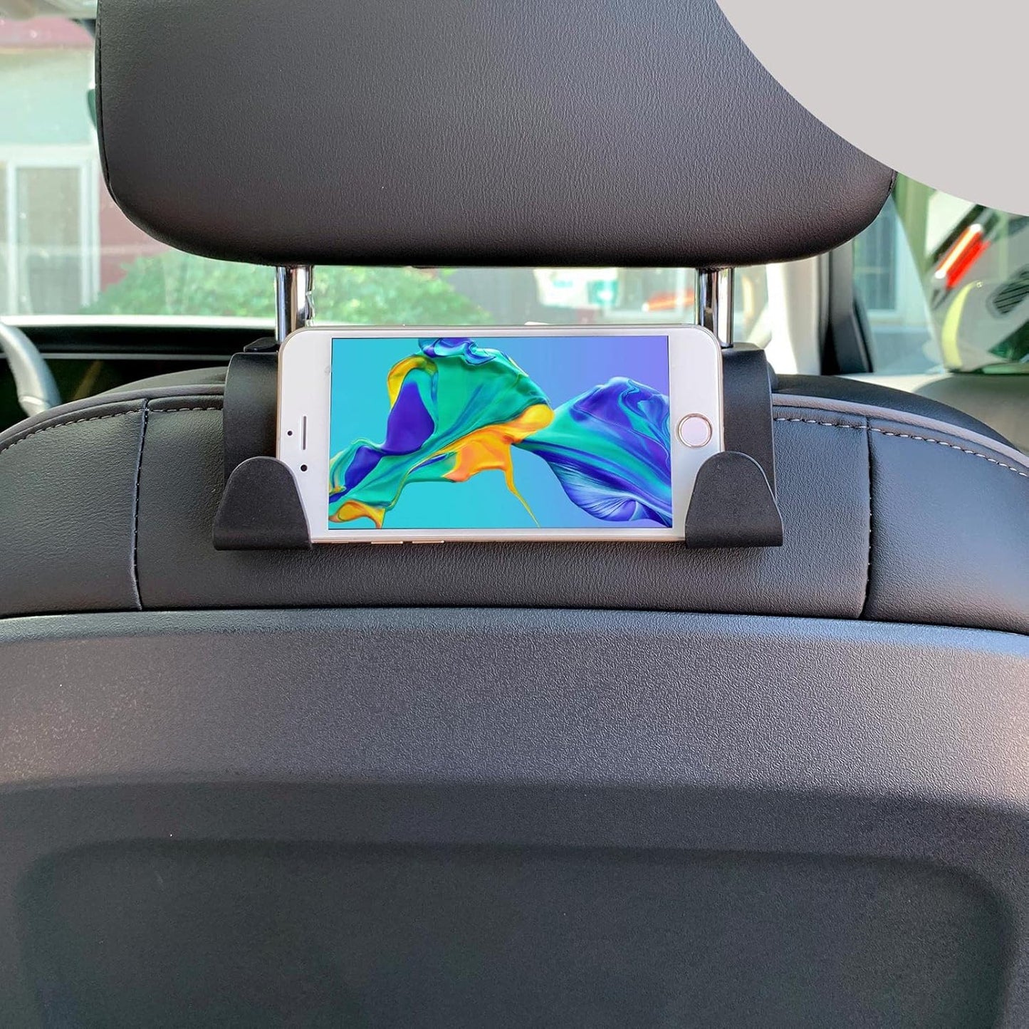 Pack of 4 Car Storage Hooks, Car Plastic Hooks, Back Seat Headrest Hooks, Storage Hooks for Car Seat, Back Seat Hooks, Headrest Hangers, Handbag Holders, Bag Hooks