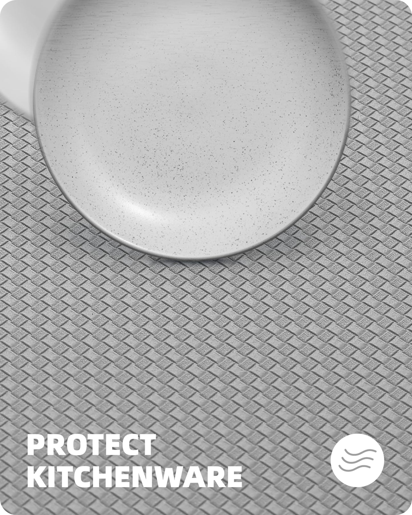 Color G Küchenläufer 2 Stück, küchenteppich waschbar rutschfest, Teppich küche mit Ölfest und Wasserdicht, Gummirücken Küchenmatte für Esszimmer, Küche, läufer Flur(44x150CM + 44x150CM, Schwarz)