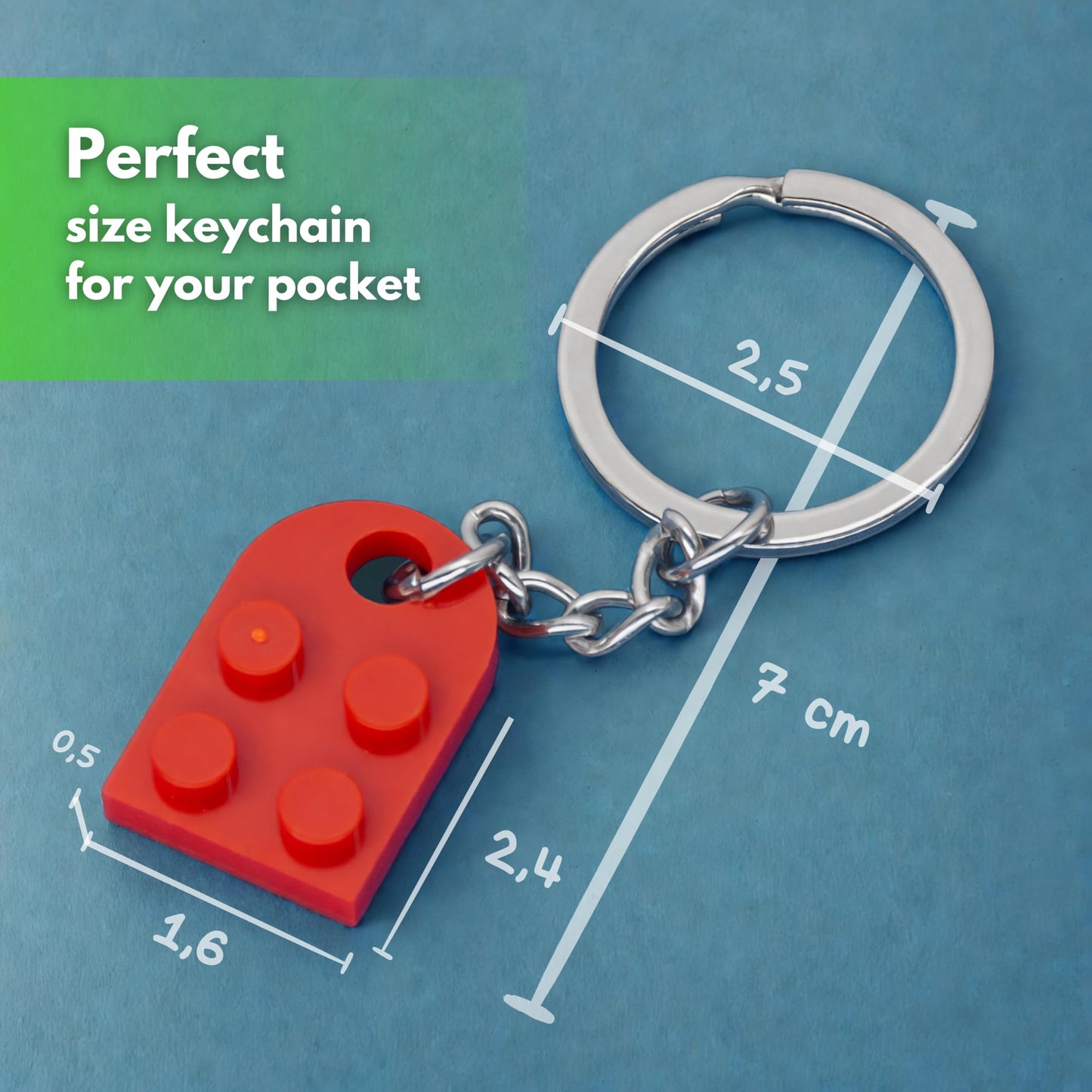 NumeroPhi - Schlüsselanhänger Partner Herz, Schlüsselanhänger Paar, Couple Keychain Zwei Herzen, Ideen für Jahrestag