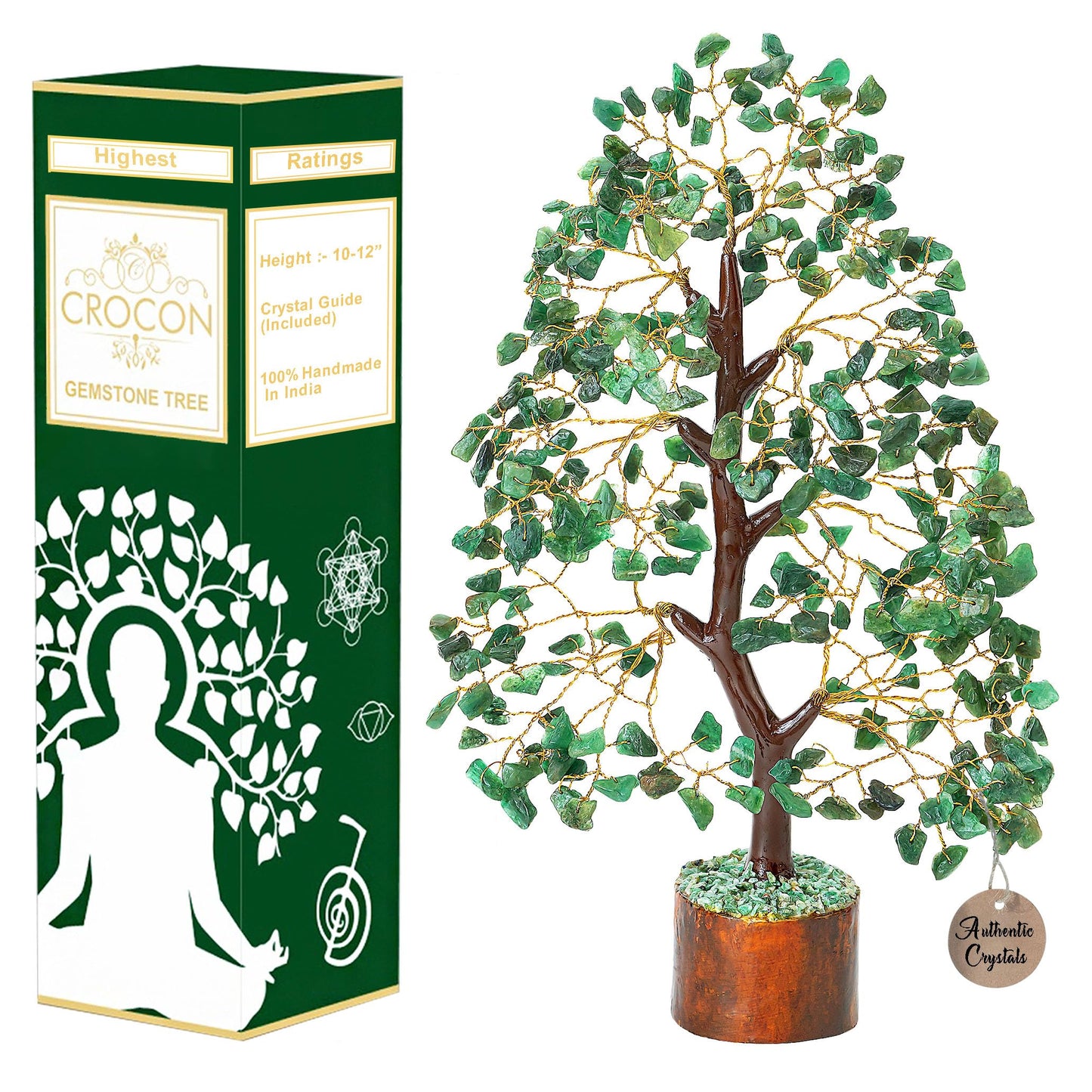 Crocon Der Originale Lebensbaum 7 Chakra Kristall Baum Geschenke für Frauen