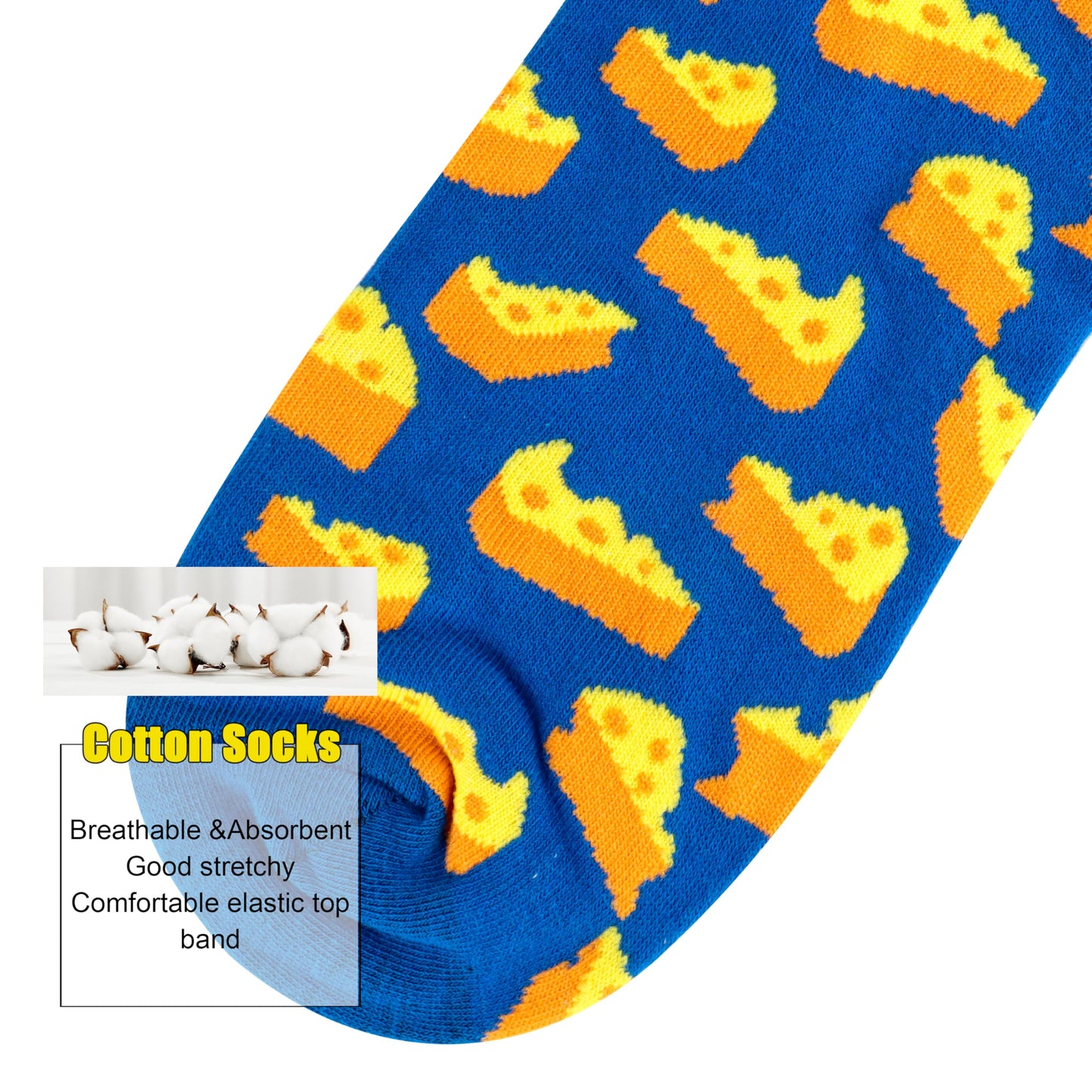 Belloxis Bunte Socken Herren 43-46 Baumwolle Motiv Kuschelsocken Wadenstrümpfe Socken Geschenke für Männer