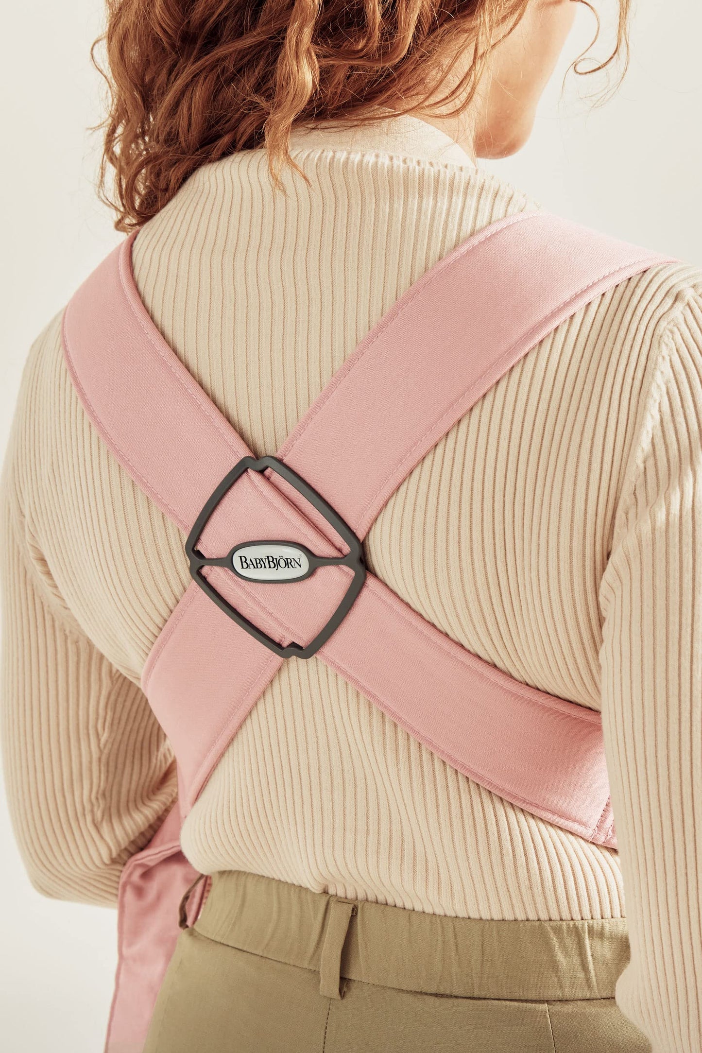 BabyBjörn Babytrage Mini, 3D-Netzstoff, Grau-Beige