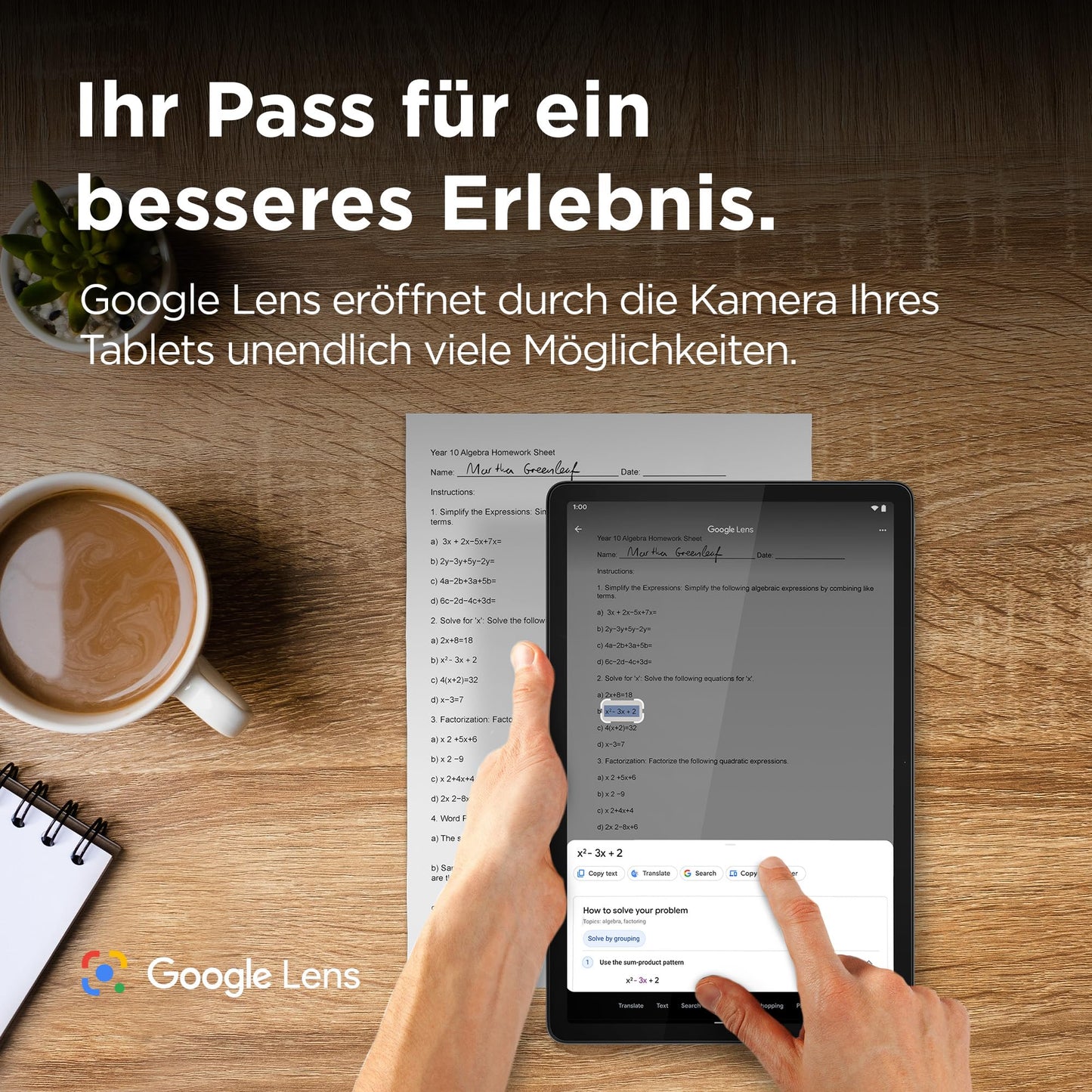 Lenovo Tab M11 Tablet | 11 Inch WUXGA Touch Display | MediaTek Helio G88 | 4GB RAM | 128GB eMMC 5.1 | Android 14 | Green | Includes Lenovo Tab Pen