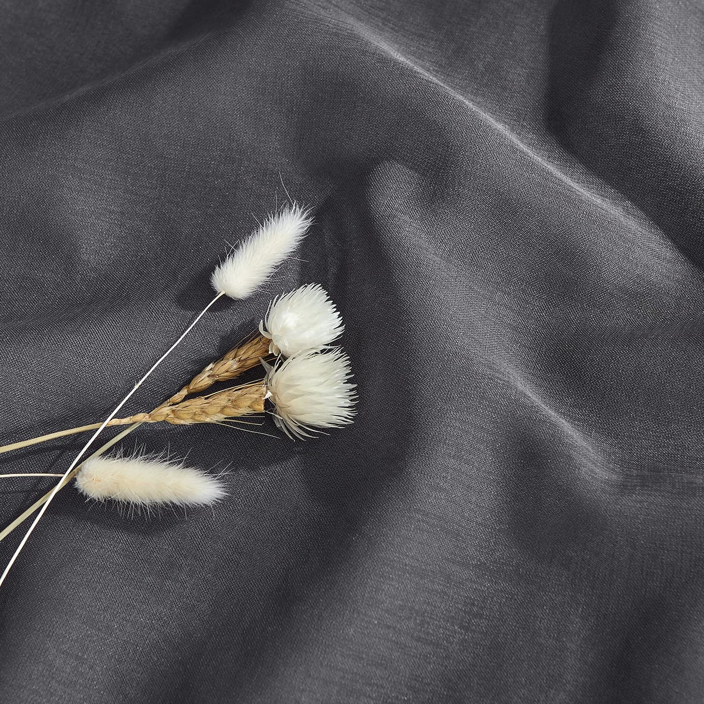 PONY DANCE Voile Gardinen Weiss Transparent Ösenvorhang 2er Set H 160 x B 140 cm Wohnzimmer Gardinen Kurz Durchlässige Vorhänge Weiß Vorhang Leinenoptik Schlafzimmer