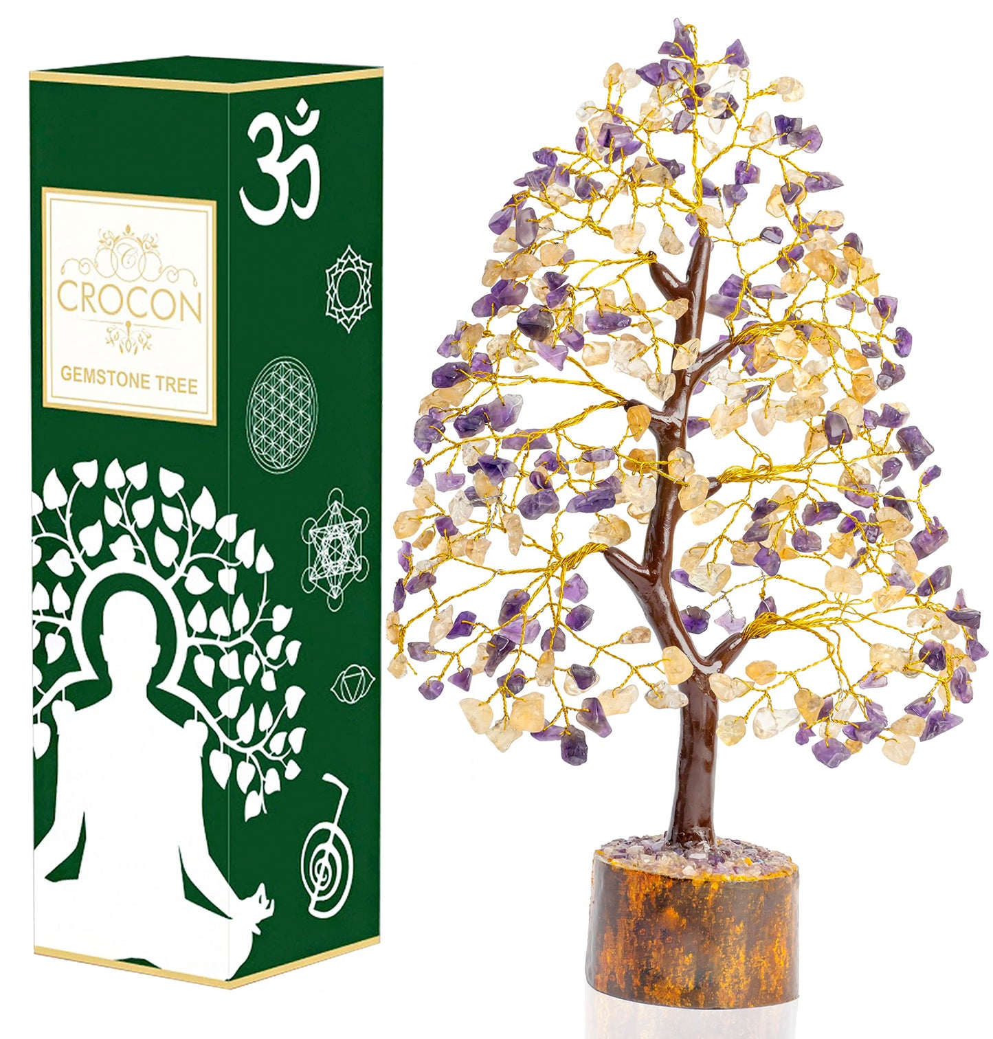 Crocon Der Originale Lebensbaum 7 Chakra Kristall Baum Geschenke für Frauen
