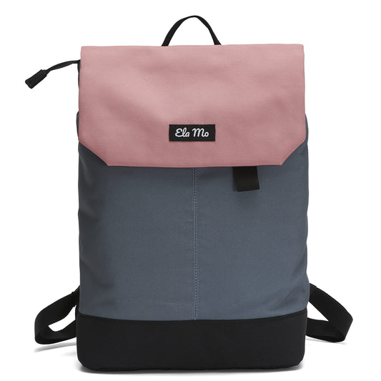 Ela Mo Rucksack Damen - Daypack schön u. durchdacht - Laptop Rucksäcke für Frauen - Anti Diebstahl Tasche für Schule, Uni, Business (Salmon)