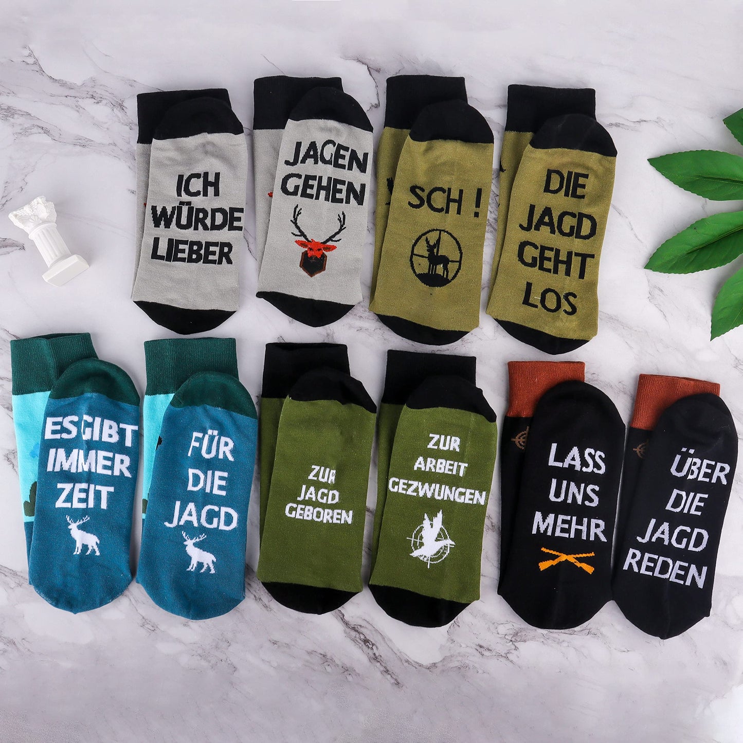 Belloxis Bunte Socken Herren 43-46 Baumwolle Motiv Kuschelsocken Wadenstrümpfe Socken Geschenke für Männer