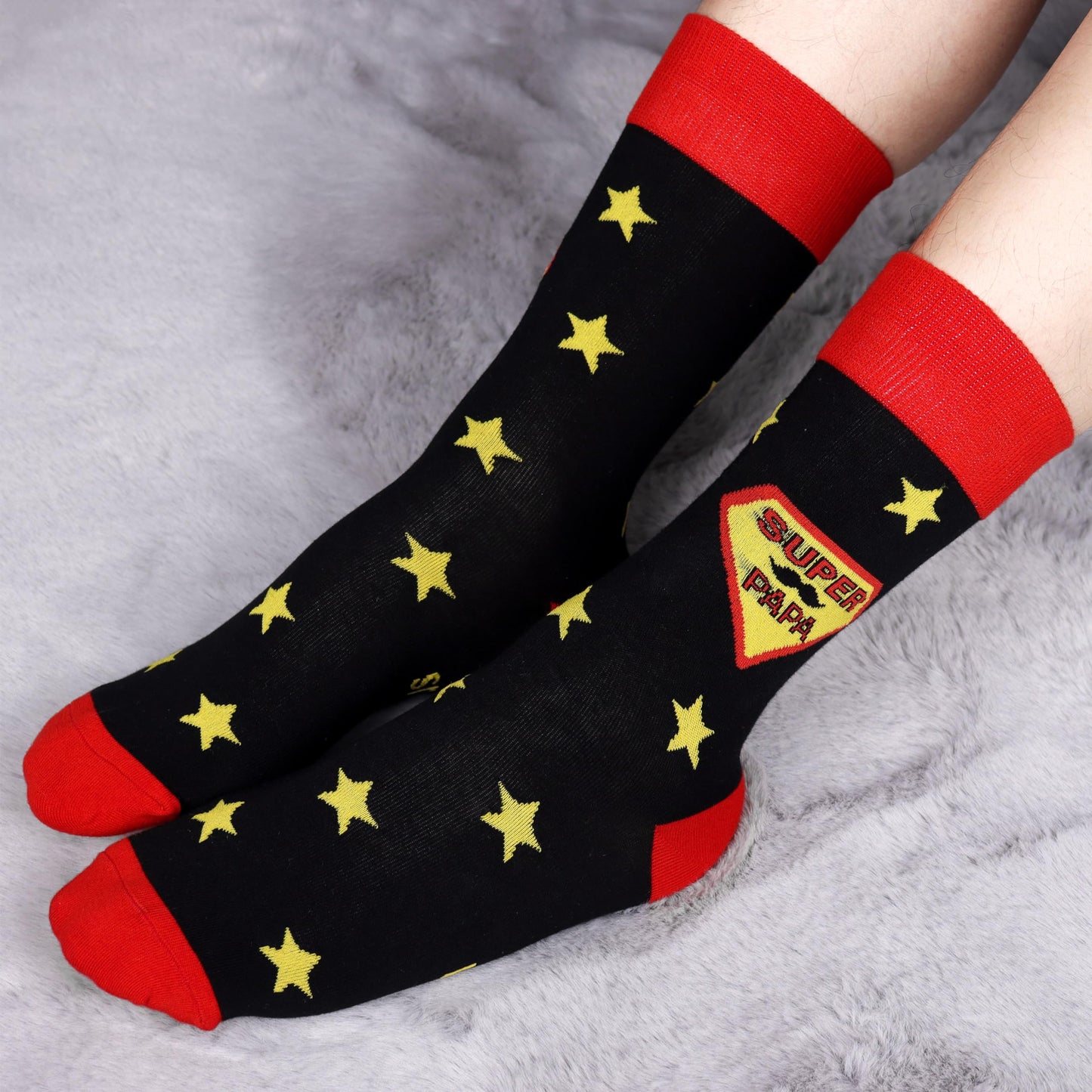 Belloxis Bunte Socken Herren 43-46 Baumwolle Motiv Kuschelsocken Wadenstrümpfe Socken Geschenke für Männer