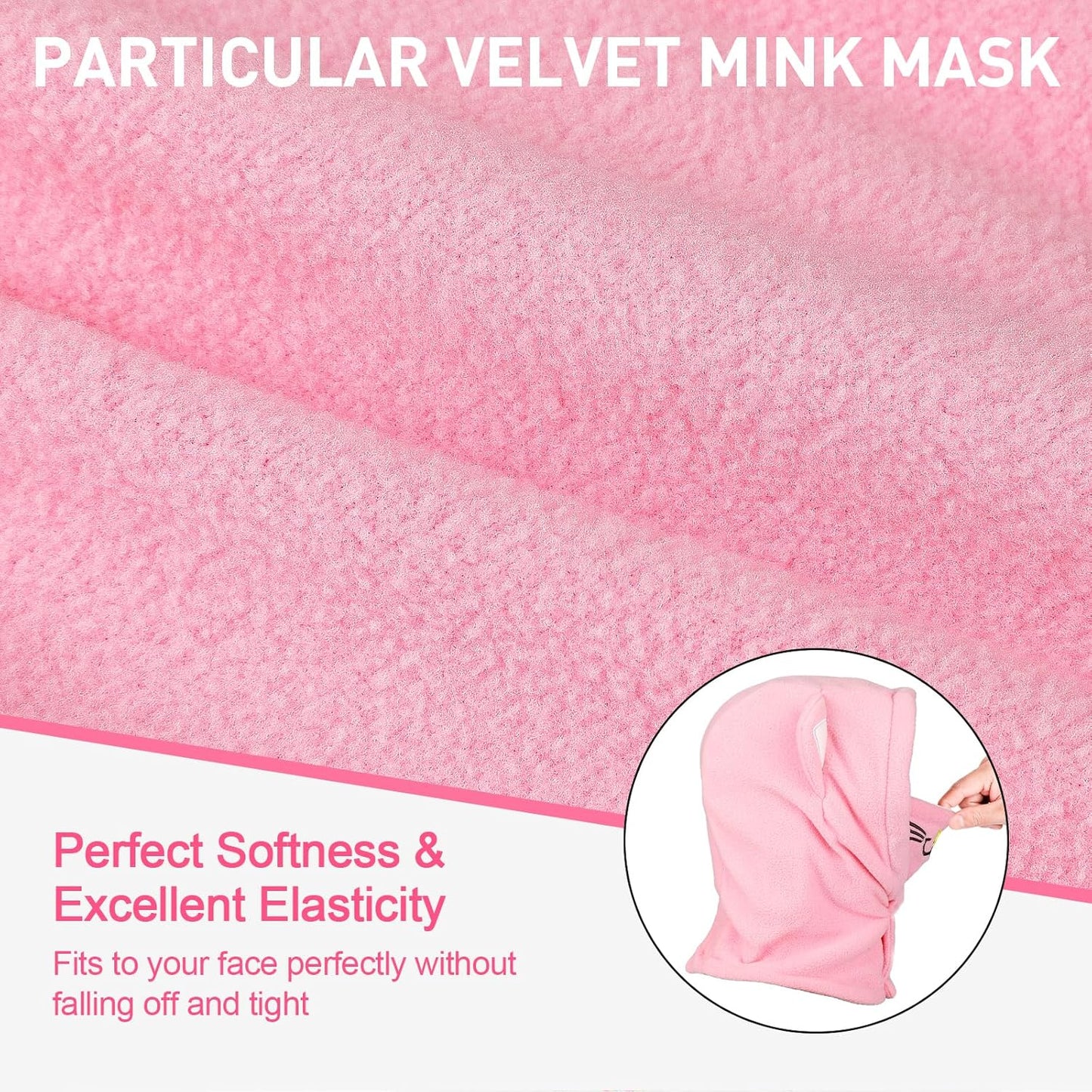 Children's Winter Thermal Fleece Balaclava 4-12 Years, Multifunctional Windproof Adjustable Face Mask, Ski Mask, Warm Hat, Balaclava, Neck Warmer Scarf for Boys and Girls, Outdoor Activities