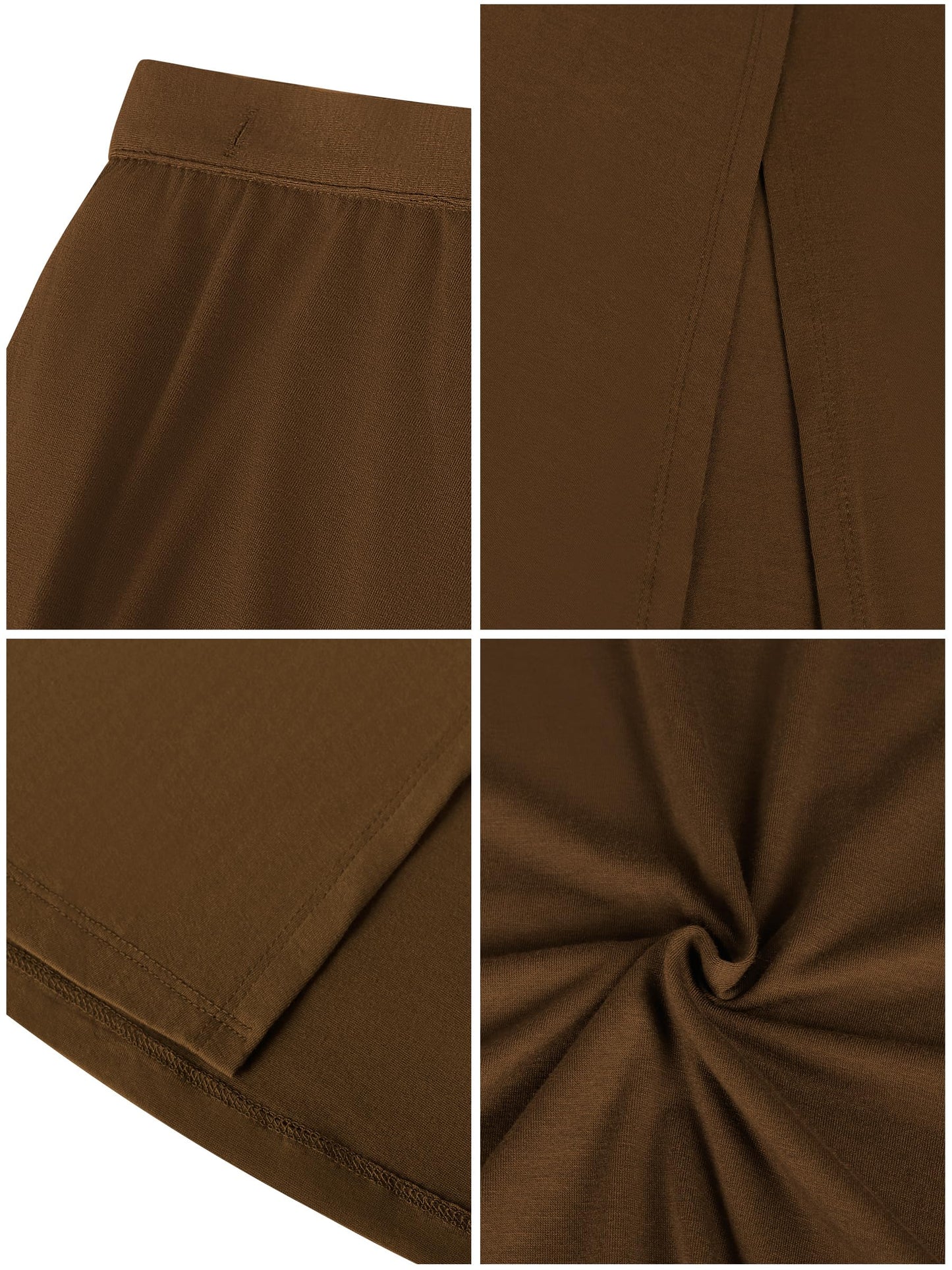 Missufe Damen Sommer Freizeit Strand Bademode Schlitz Flowy Swing Maxi Wickelrock