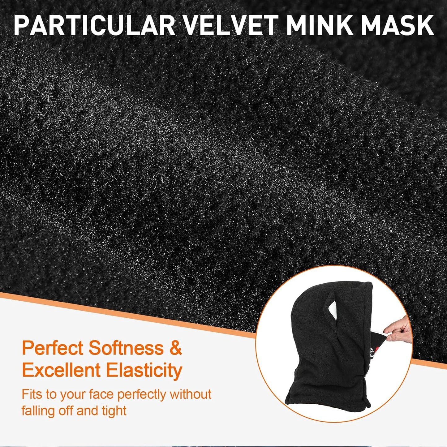 Children's Winter Thermal Fleece Balaclava 4-12 Years, Multifunctional Windproof Adjustable Face Mask, Ski Mask, Warm Hat, Balaclava, Neck Warmer Scarf for Boys and Girls, Outdoor Activities