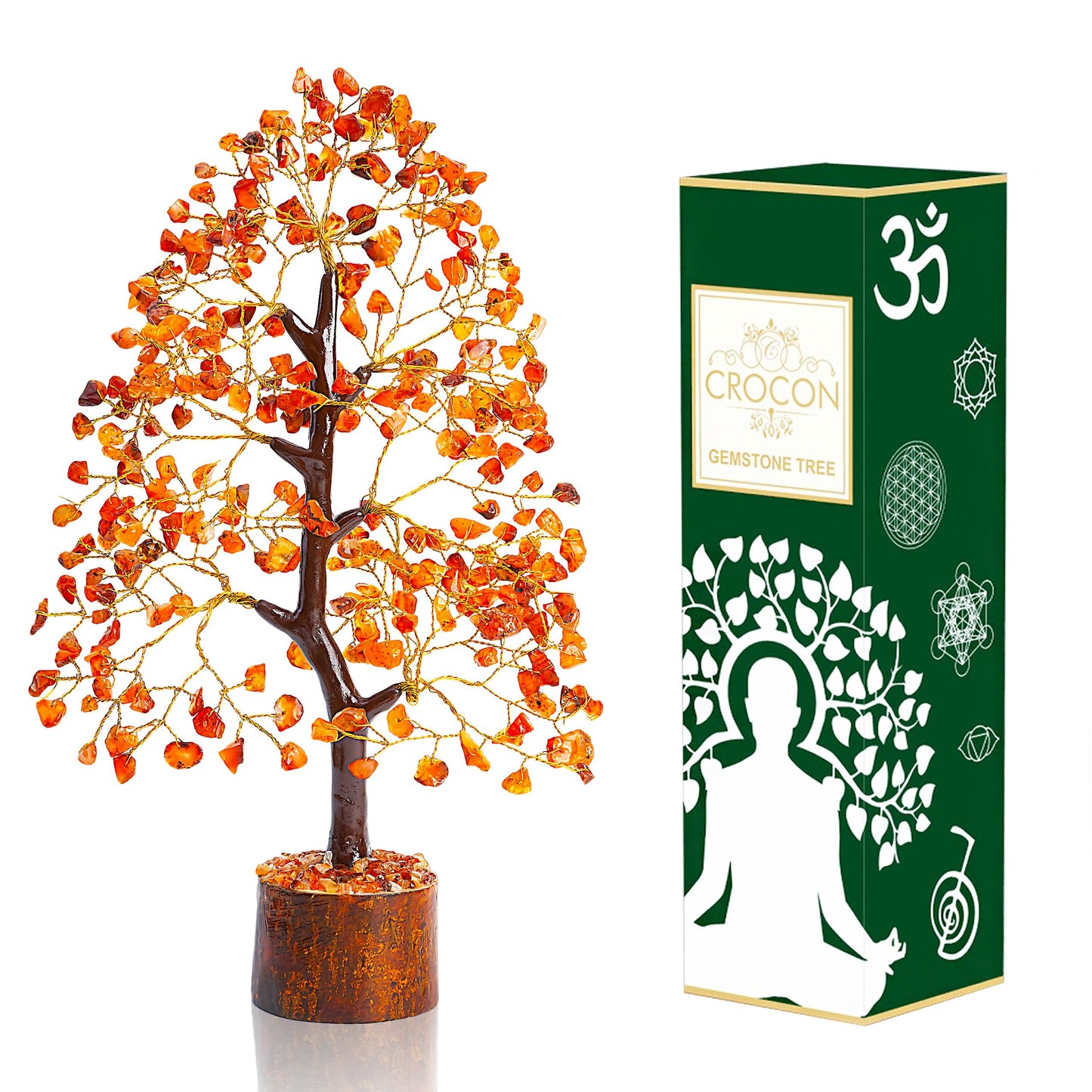 Crocon Der Originale Lebensbaum 7 Chakra Kristall Baum Geschenke für Frauen