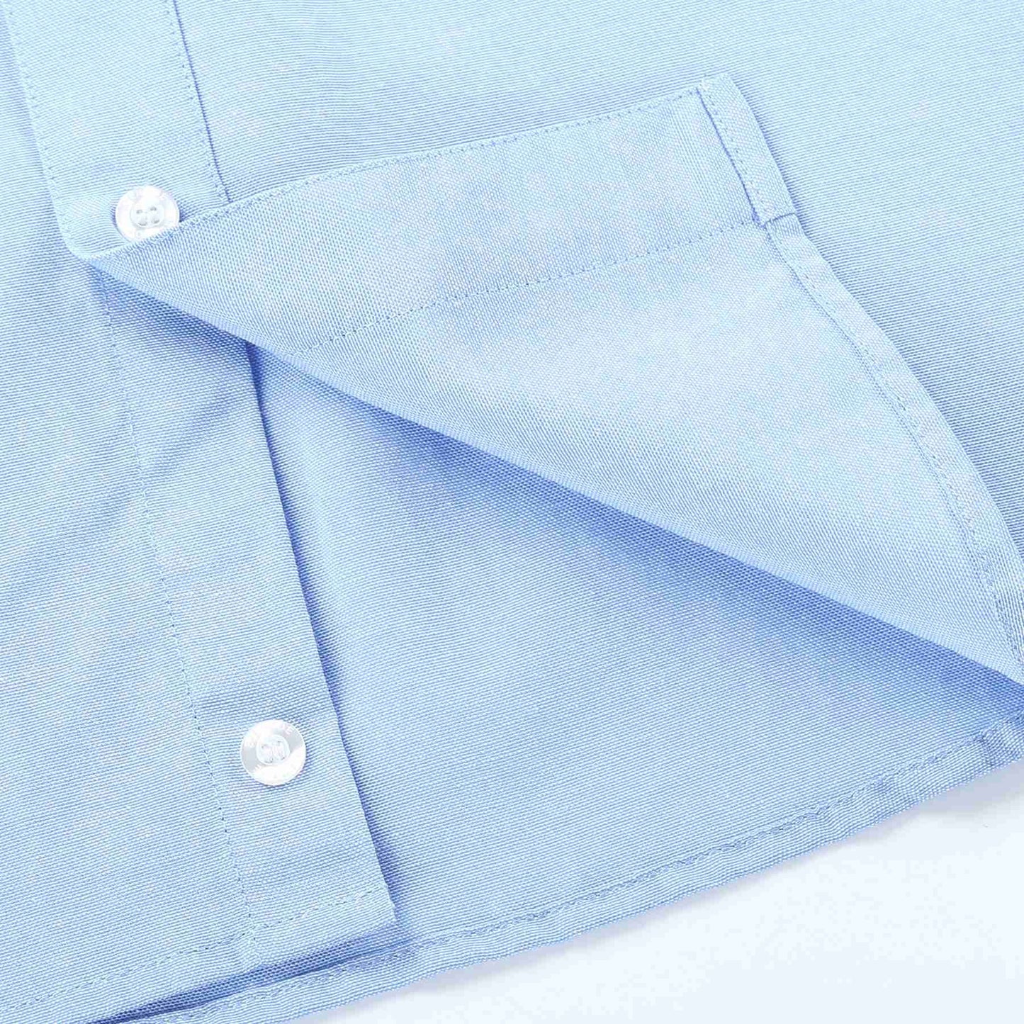 BIENZOE Jungen Schuluniform Lange ?rmel Knopf unten Oxford Hemd