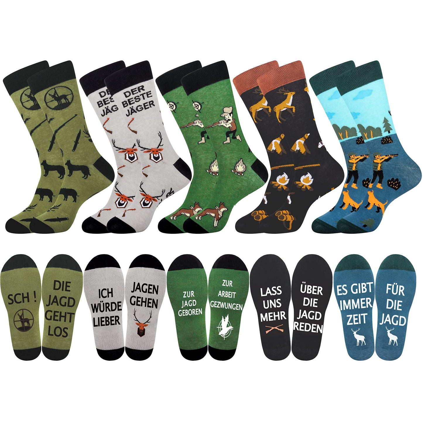 Belloxis Bunte Socken Herren 43-46 Baumwolle Motiv Kuschelsocken Wadenstrümpfe Socken Geschenke für Männer