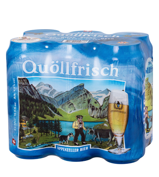 Appenzeller Bier Appenzeller Quöllfrisch Lager
6 x 50 cl